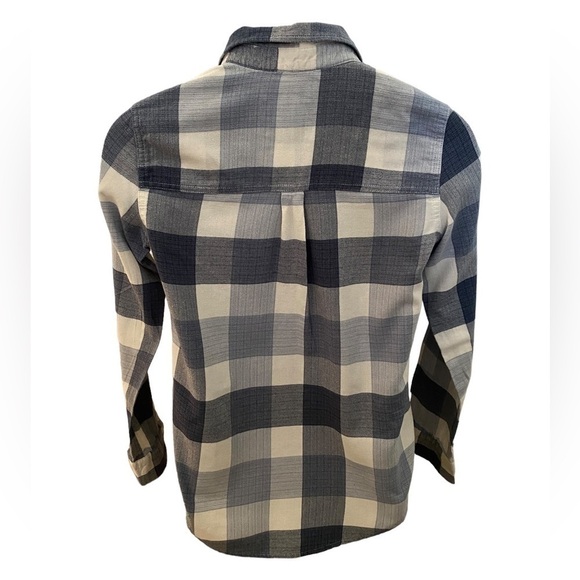 ABERCROMBIE & Fitch A&F Blue & White Plaid Shirt Women S Small - Picture 5 of 7